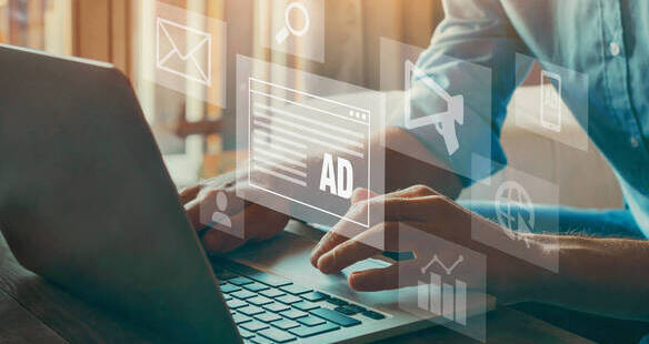 Image of Digital Marketer working on laptop