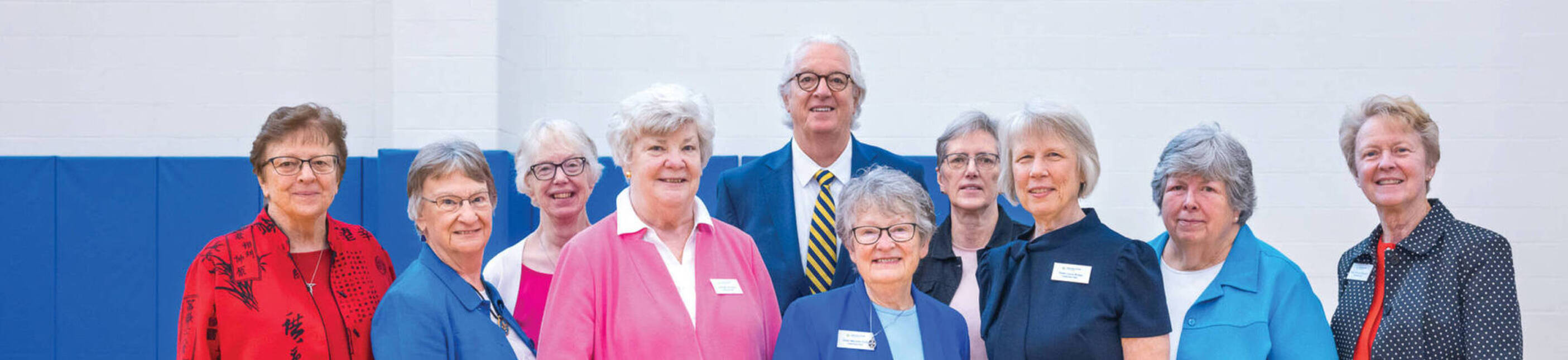 Image of Sr. King with Ursuline Sisters at Strategic Partnership Announcement