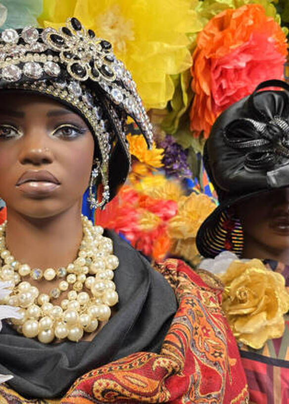 Image of church hat from Crown Unbound Juneteenth exhibit