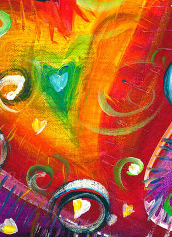 Image of a painting titled Courageous Heart by Gail Rule-Hoffman