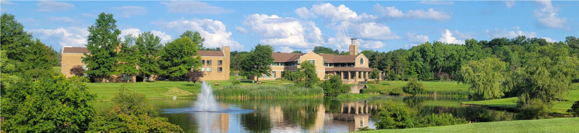 Photo of Lake Elissa on Ursuline's Campus